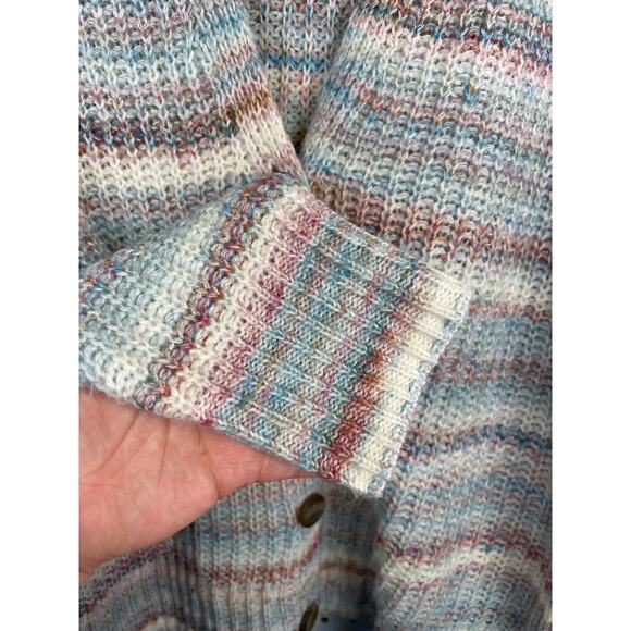 Lane Bryant Button-Front Cropped Cardigan - Spacedye Size 14/16 - Picture 6 of 7